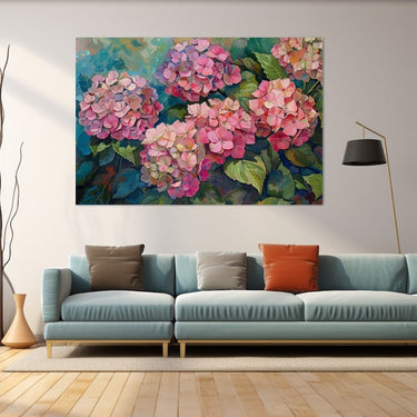 Pink Hydrangea Painting